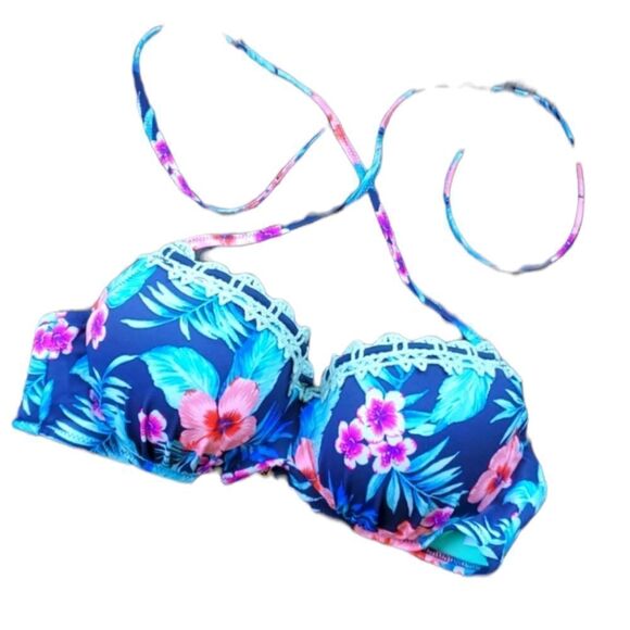 Shade & Shore Bikini Top Size 36B Floral - Picture 2 of 6